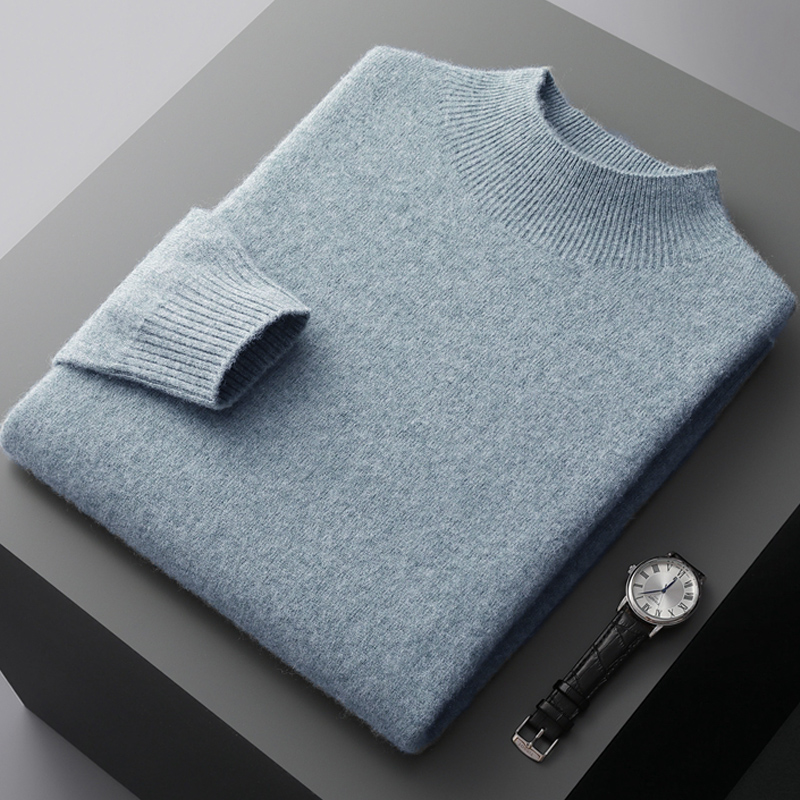 Mens Fashion Mullet - New Men's Fashion Casual Wool Sweater
