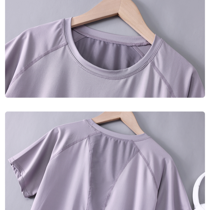 DRUR Women Sports T-shirt Shor - Compression Shirt Workout บทวิจารณ์และราคา