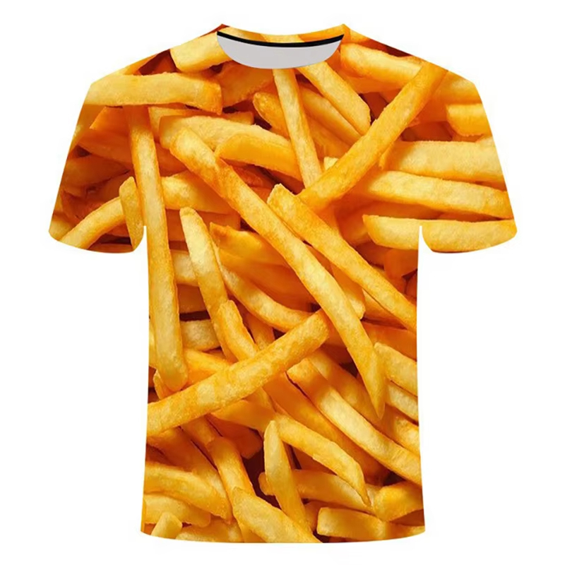 Funny Food 3D Printed T-Shirt  - Men'S Fashion Hamburg บทวิจารณ์และราคา