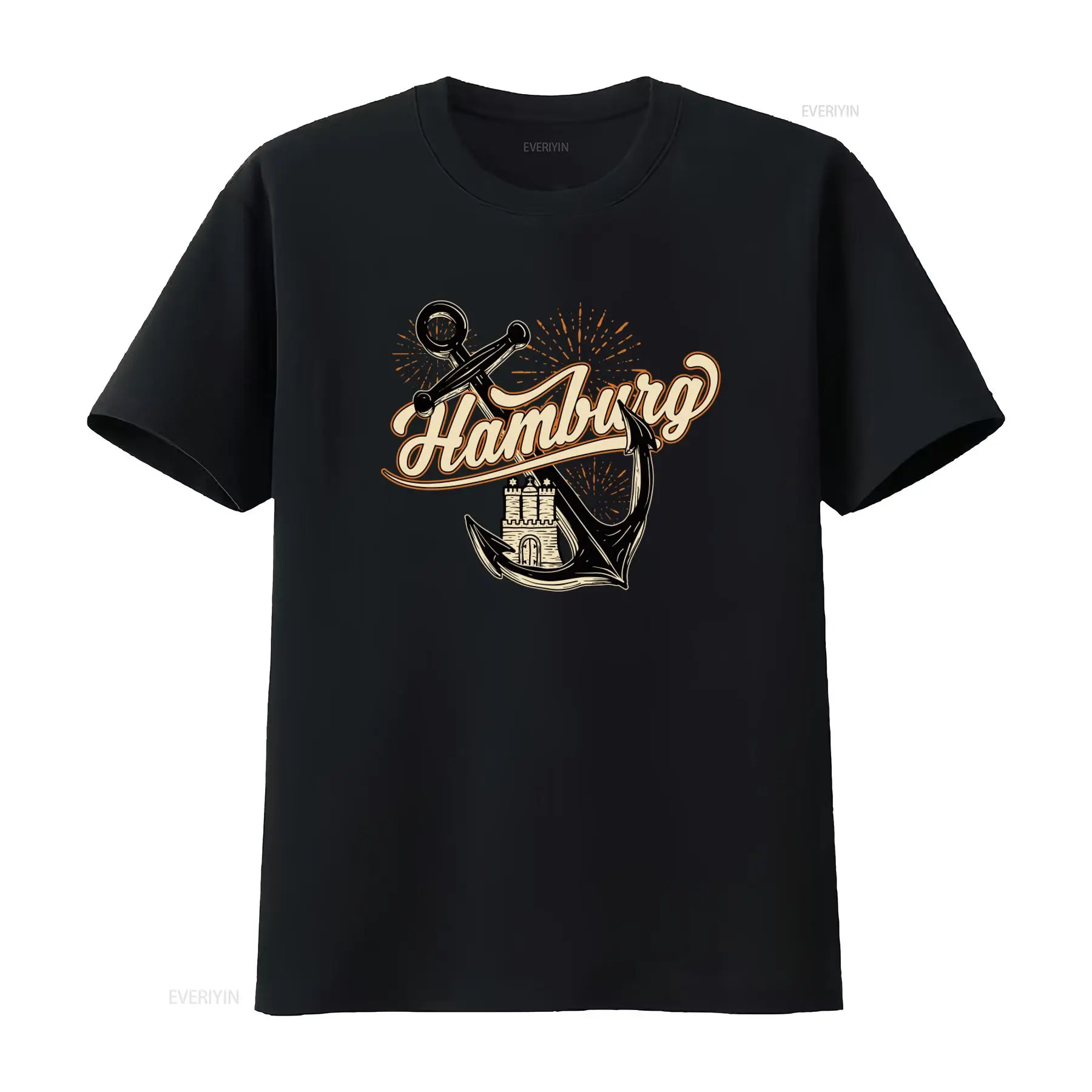 Mens Hamburg Anchor Print T Sh - Men'S Fashion Hamburg บทวิจารณ์และราคา