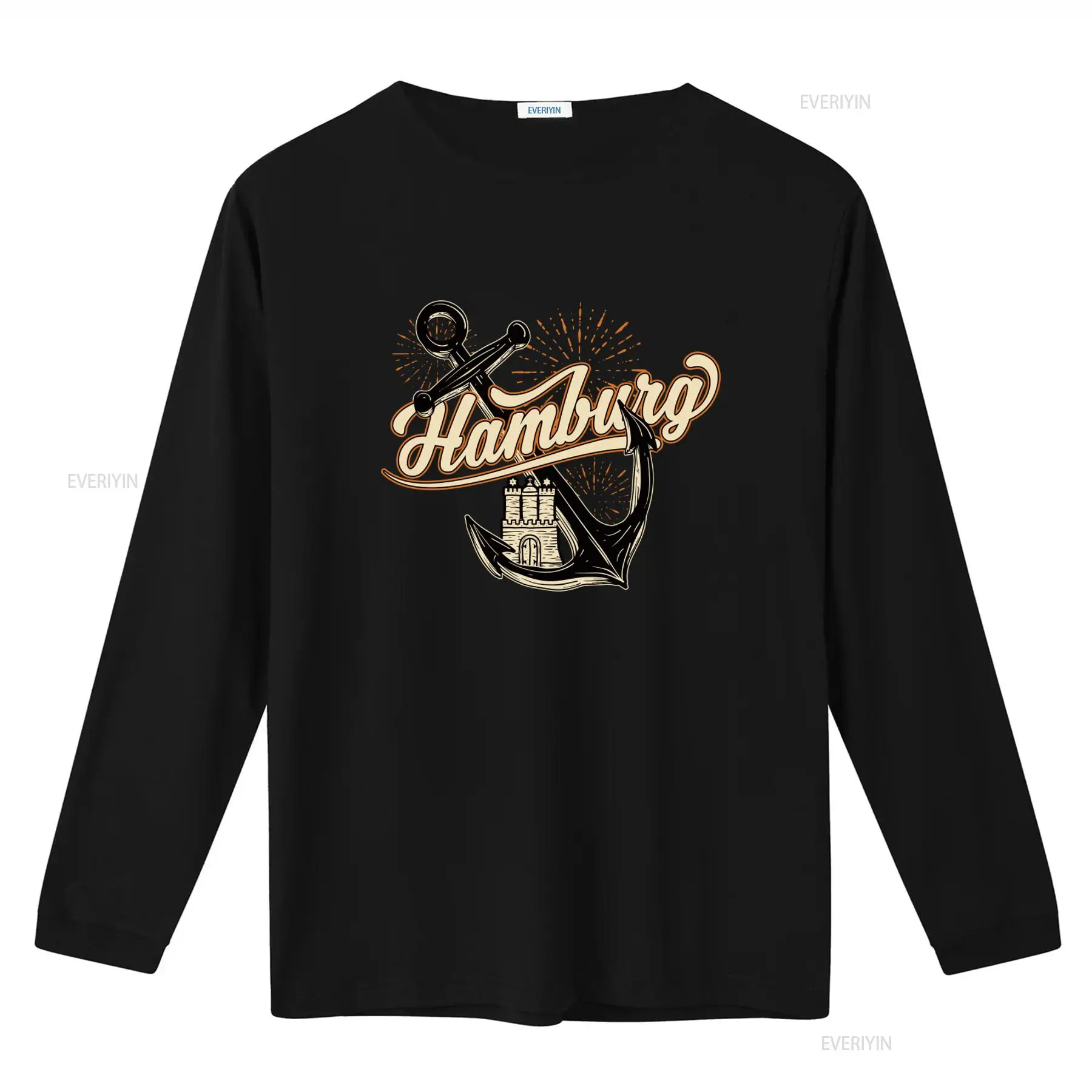 Mens Hamburg Anchor Print T Sh - Men'S Fashion Hamburg บทวิจารณ์และราคา
