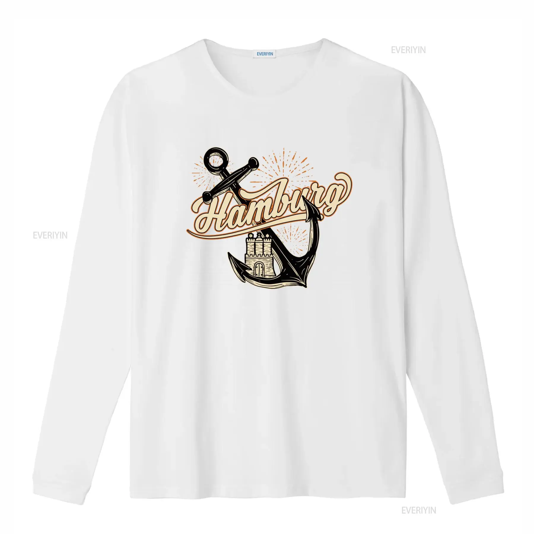 Mens Hamburg Anchor Print T Sh - Men'S Fashion Hamburg บทวิจารณ์และราคา