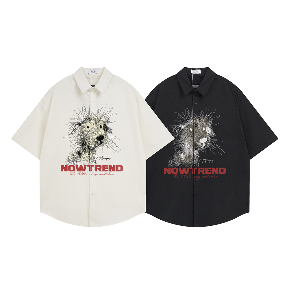 Fashion Funny Print Shirt Shor - Men'S Fashion Reviews บทวิจารณ์และราคา