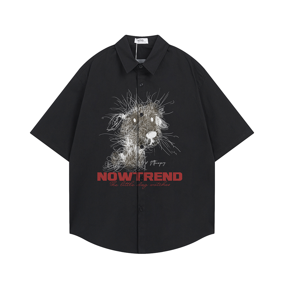 Fashion Funny Print Shirt Shor - Men'S Fashion Reviews บทวิจารณ์และราคา
