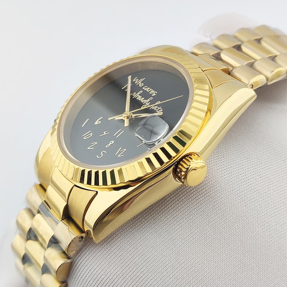 36/39mm Gold Men Watch nh35 Wa - Men'S Fashion Logo บทวิจารณ์และราคา