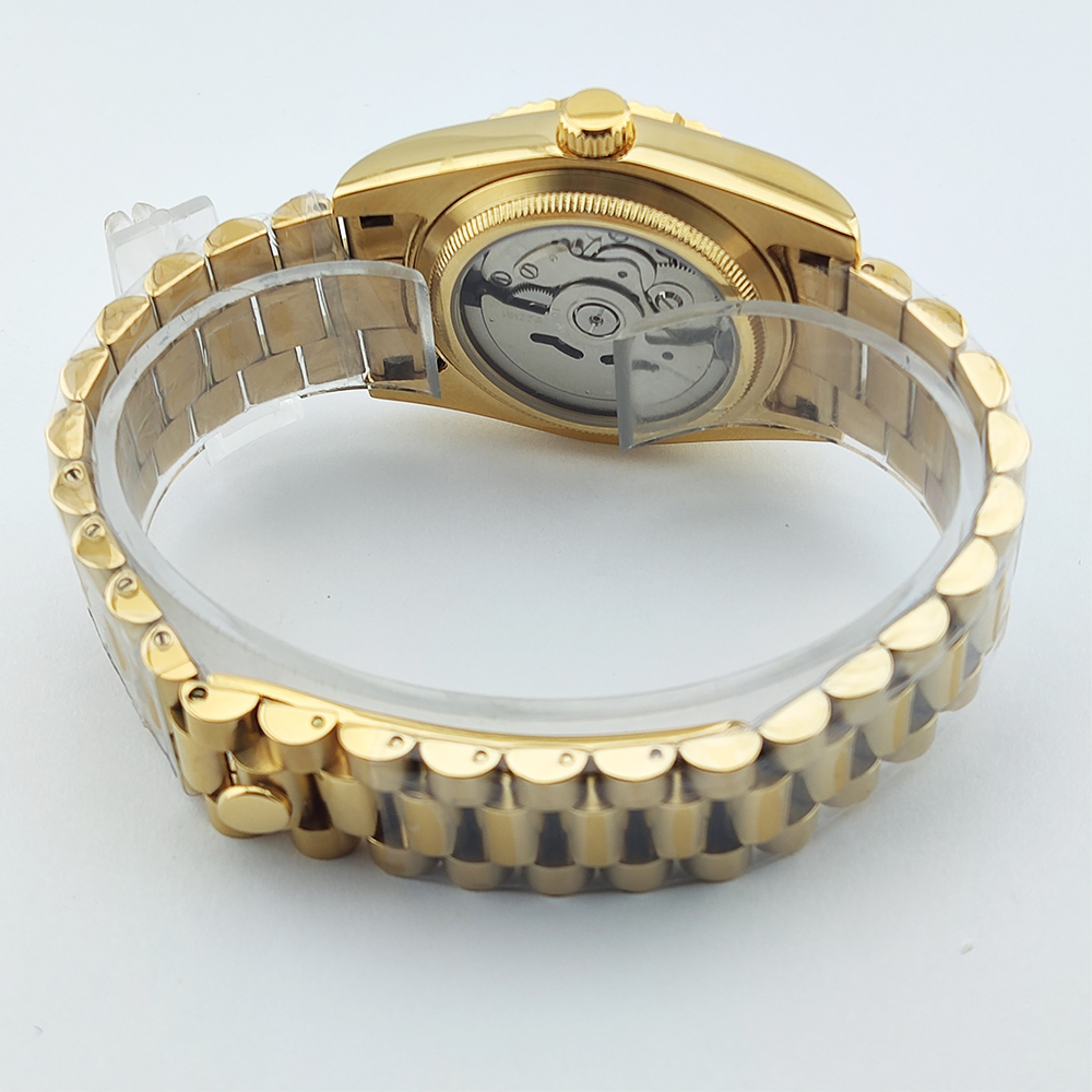 36/39mm Gold Men Watch nh35 Wa - Men'S Fashion Logo บทวิจารณ์และราคา