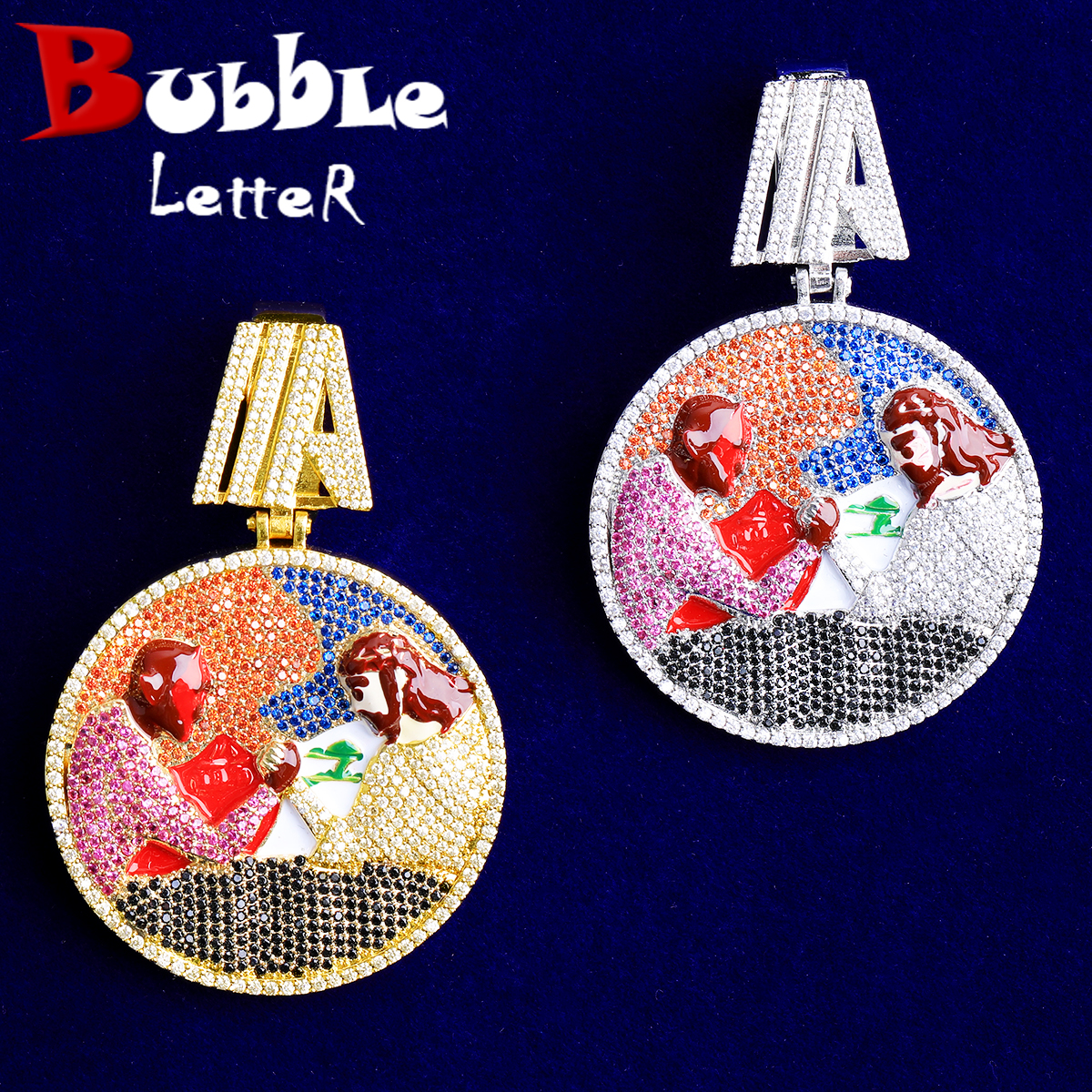 Bubble Letter Iced Out Disc Wr - Mens Fashion Discord บทวิจารณ์และราคา
