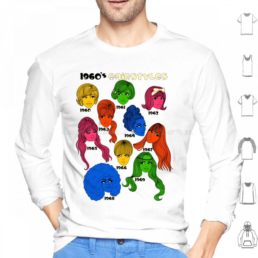 1960s Hairstyles Hoodies Long  - Men'S Fashion 1960S บทวิจารณ์และราคา