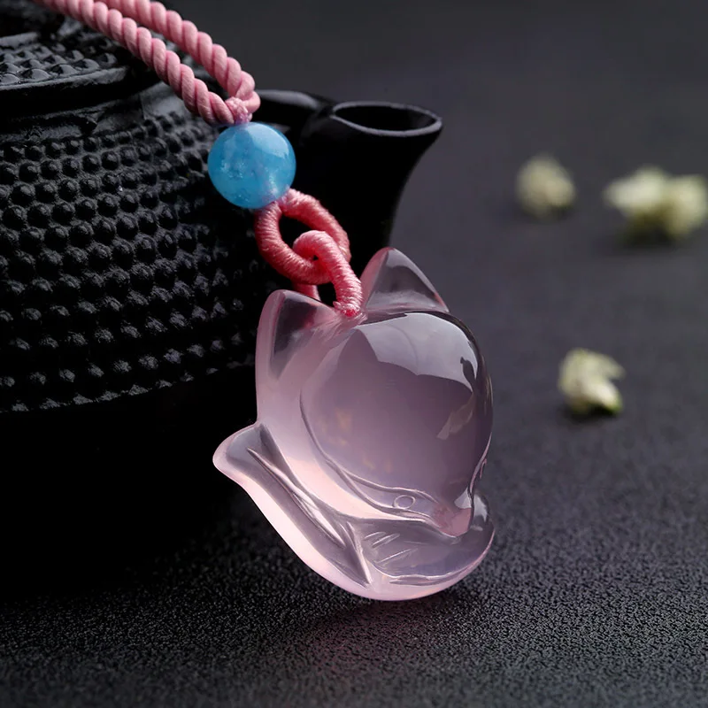 1PC Natural Pink Chalcedony ag - Mens Fashion Mullet บทวิจารณ์และราคา
