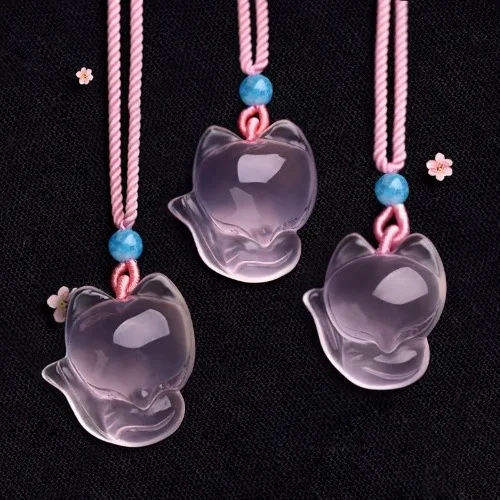 1PC Natural Pink Chalcedony ag - Mens Fashion Mullet บทวิจารณ์และราคา