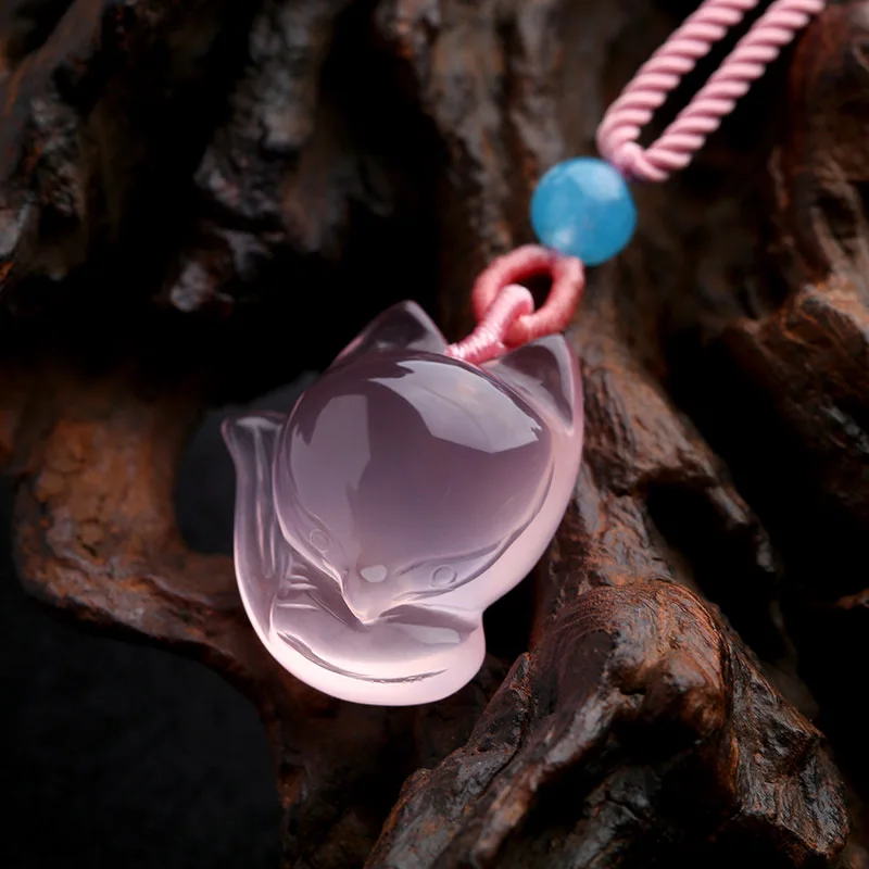 1PC Natural Pink Chalcedony ag - Mens Fashion Mullet บทวิจารณ์และราคา
