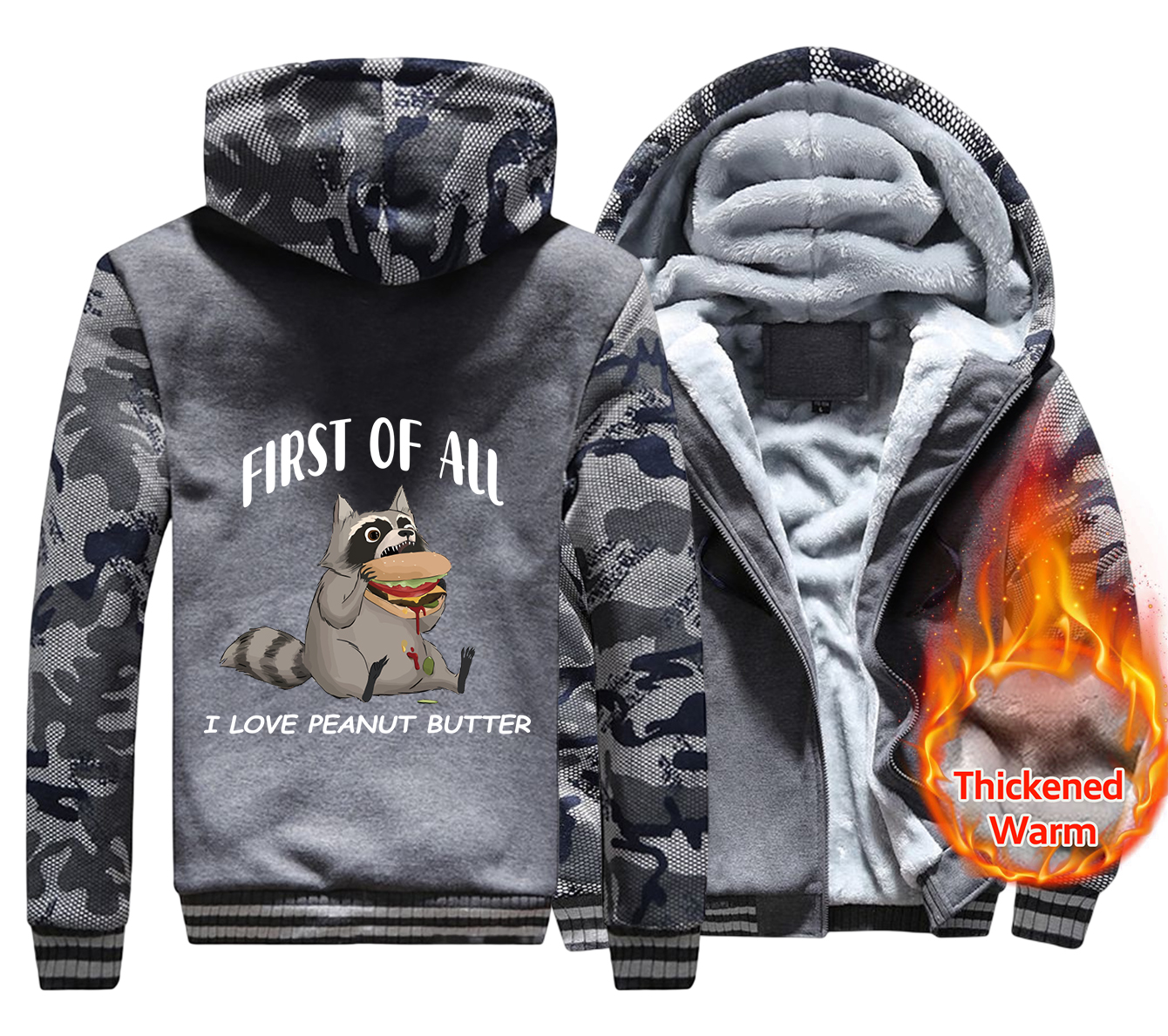 Raccoons Like To Eat Hamburger - Men'S Fashion Hamburg บทวิจารณ์และราคา