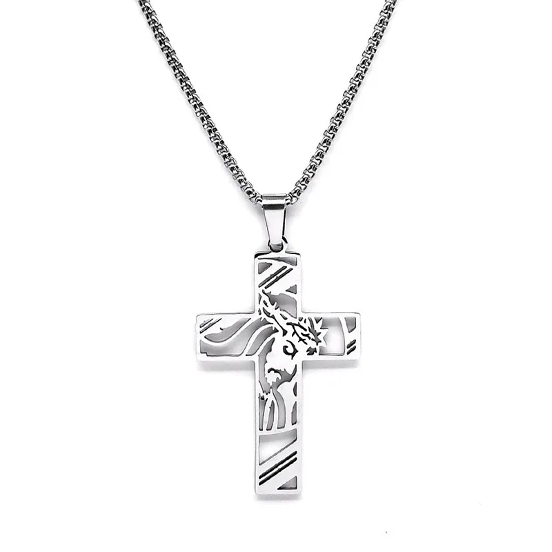 Hip Hop Punk Crown of Thorns J - Men'S Fashion Gold Chain บทวิจารณ์และราคา