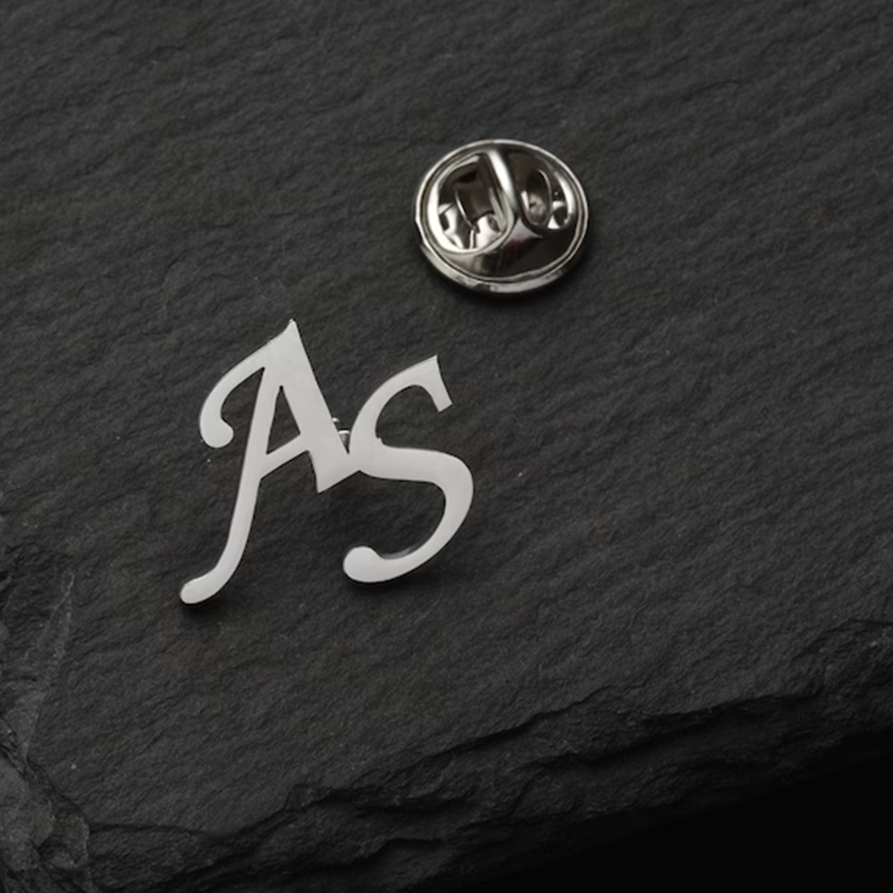 Custom Initials Brooch for Men - Mens Fashion Mullet บทวิจารณ์และราคา