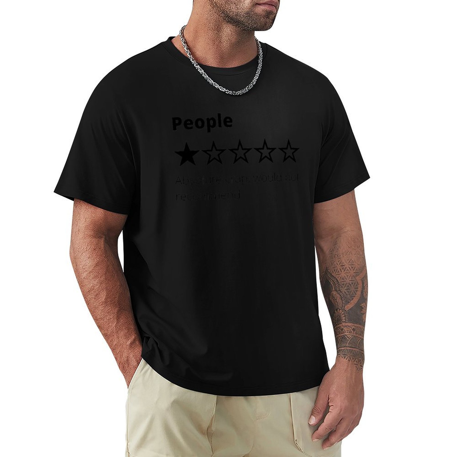 Review Of People T-Shirt Casua - Men'S Fashion Reviews บทวิจารณ์และราคา