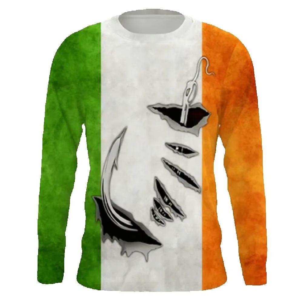 Fashionable Bass Pattern Crew  - Mens Fashion Trend บทวิจารณ์และราคา