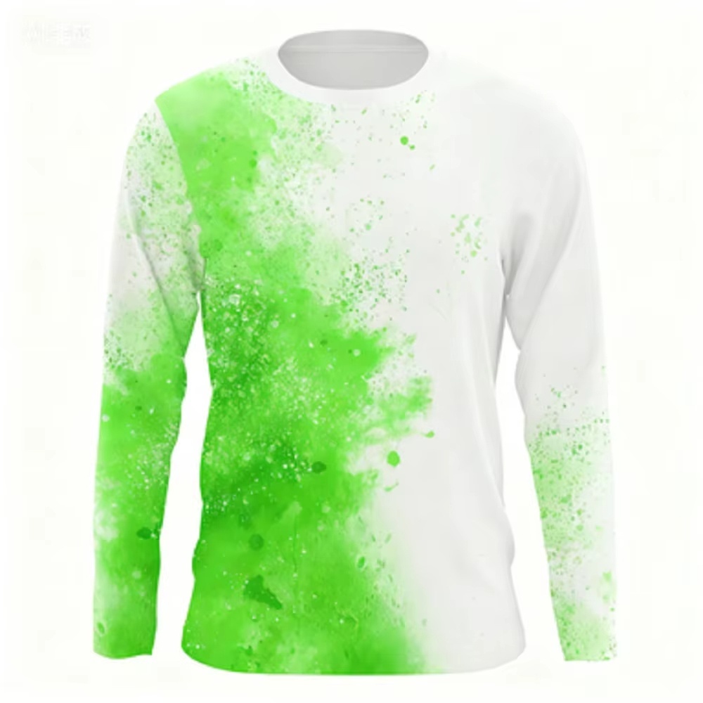 Fashionable Bass Pattern Crew  - Mens Fashion Trend บทวิจารณ์และราคา