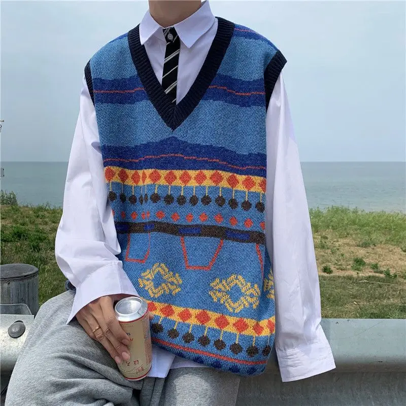 Waistcoat Korean Fashion Knit  - Men'S Fashion Reviews บทวิจารณ์และราคา