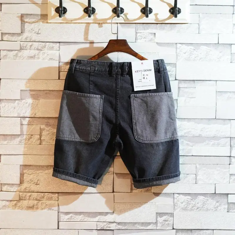 Loose Straight Short Jeans Pan - Men'S Fashion Jeans บทวิจารณ์และราคา