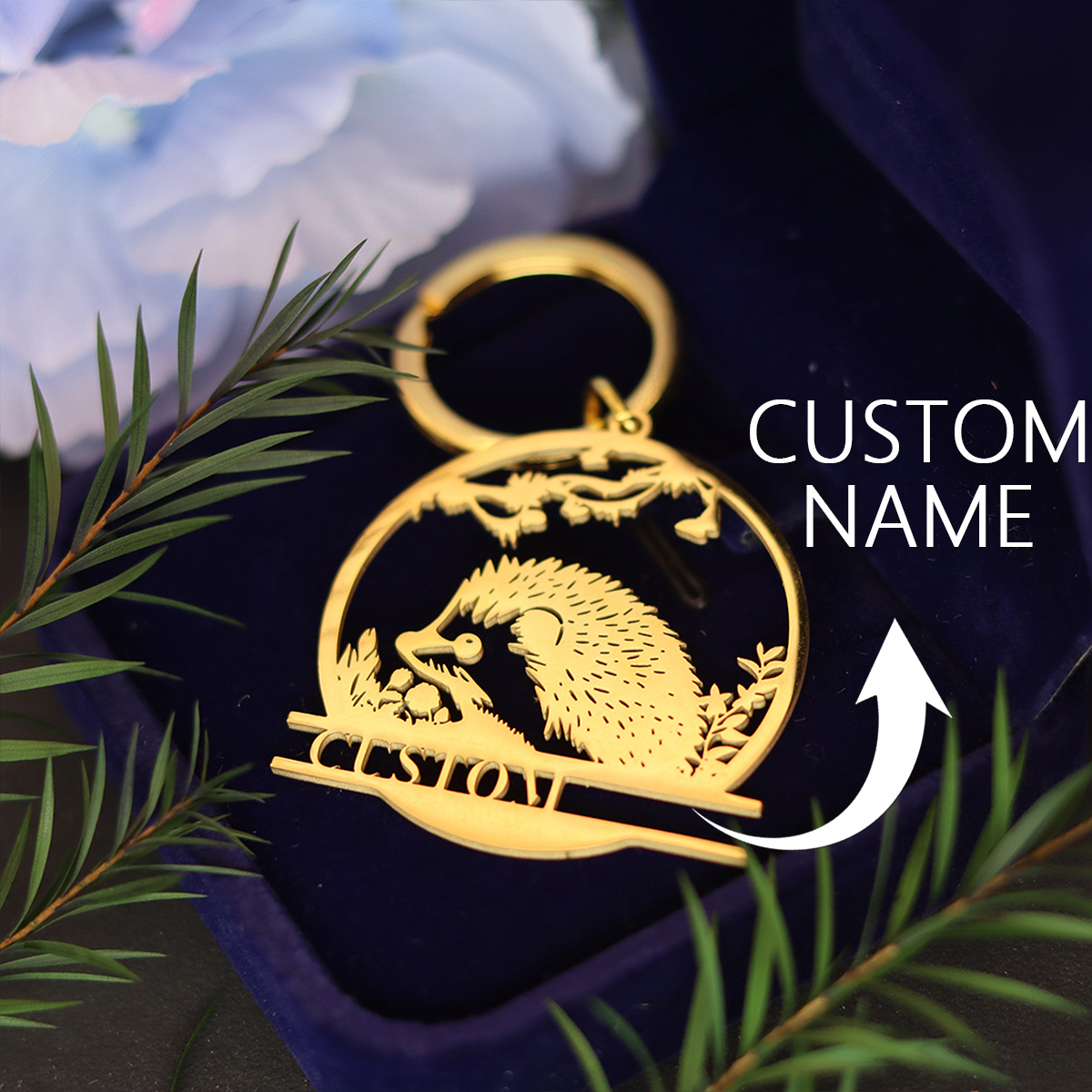 QIAMNI Custom Name Cute Hedgeh - Men'S Fashion Gold Chain บทวิจารณ์และราคา