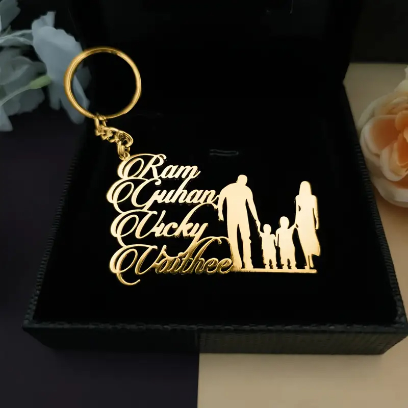 Custom Family Number Name Keyc - Men'S Fashion Gold Chain บทวิจารณ์และราคา