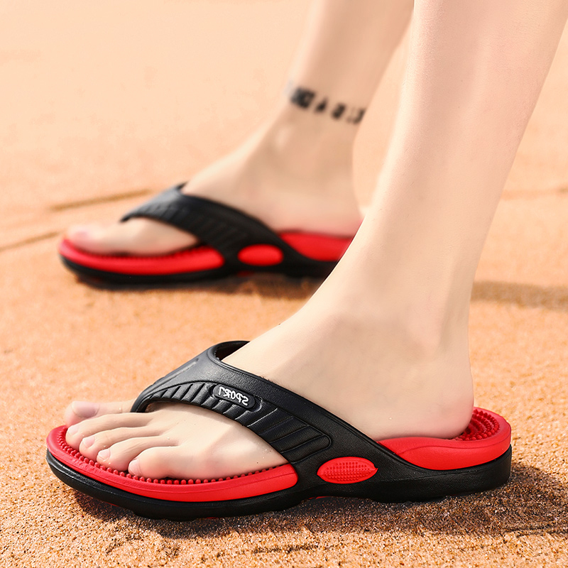 Fashion men's flip-flops soft  - Mens Fashion Summer 2025 บทวิจารณ์และราคา