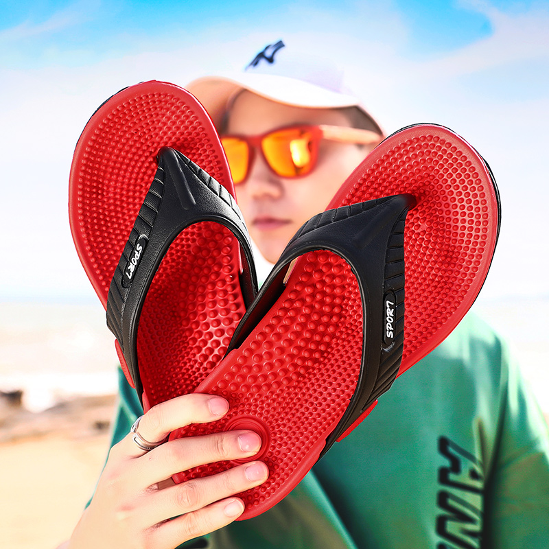 Fashion men's flip-flops soft  - Mens Fashion Summer 2025 บทวิจารณ์และราคา