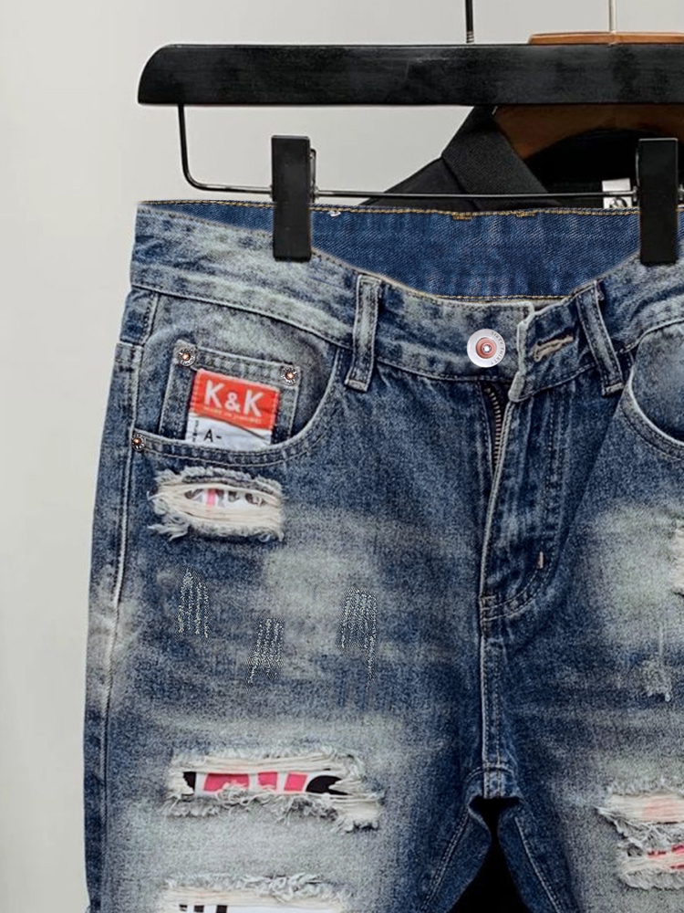 2026 Summer Ripped Straight Me - Men'S Fashion Jeans บทวิจารณ์และราคา