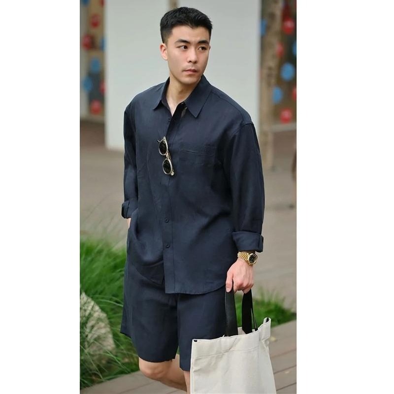 Summer Casual Set Lyocell Line - Men'S Fashion For Summer 2026 บทวิจารณ์และราคา