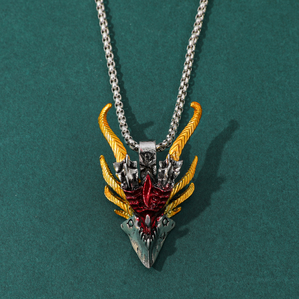 Retro Hip-Hop Evil Dragon Head - Men'S Fashion Accessories บทวิจารณ์และราคา