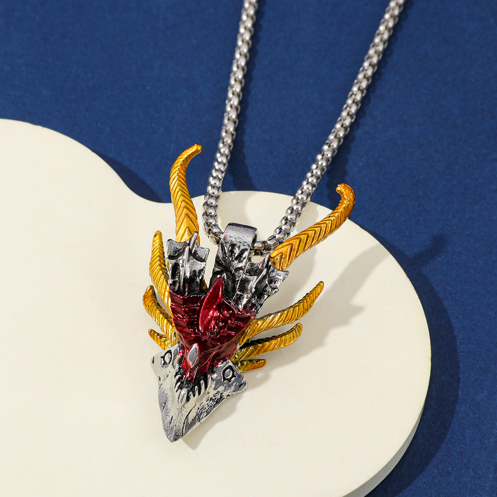 Retro Hip-Hop Evil Dragon Head - Men'S Fashion Accessories บทวิจารณ์และราคา