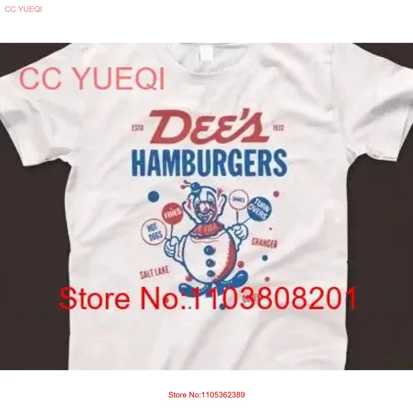 Dee's Hamburgers T Shirt 1026  - Men'S Fashion Hamburg บทวิจารณ์และราคา
