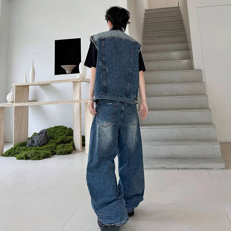 LUZHEN 2026 Summer Denim Two-p - Men'S Fashion For Summer 2026 บทวิจารณ์และราคา