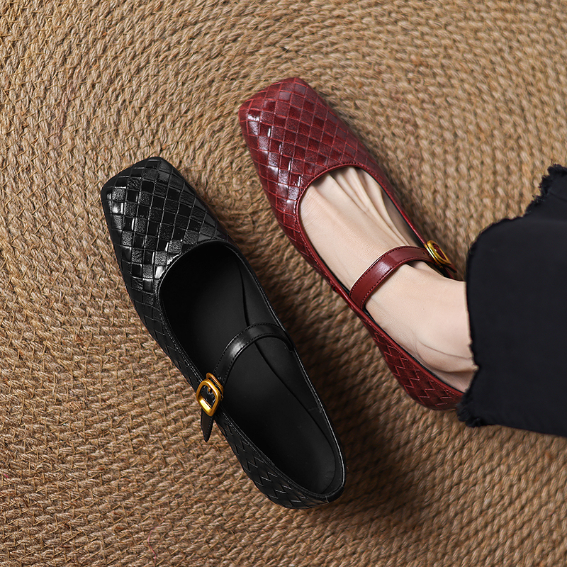 Woven Flat Bottom Mary Jane Wo - Men'S Fashion Shoes บทวิจารณ์และราคา