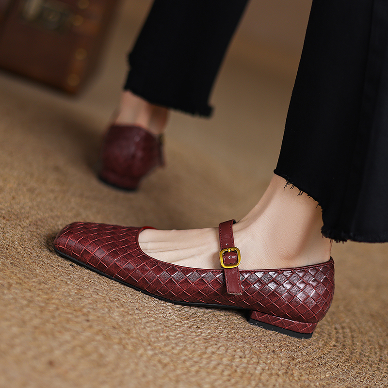 Woven Flat Bottom Mary Jane Wo - Men'S Fashion Shoes บทวิจารณ์และราคา