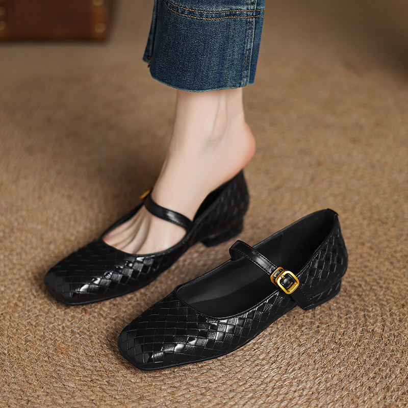 Woven Flat Bottom Mary Jane Wo - Men'S Fashion Shoes บทวิจารณ์และราคา