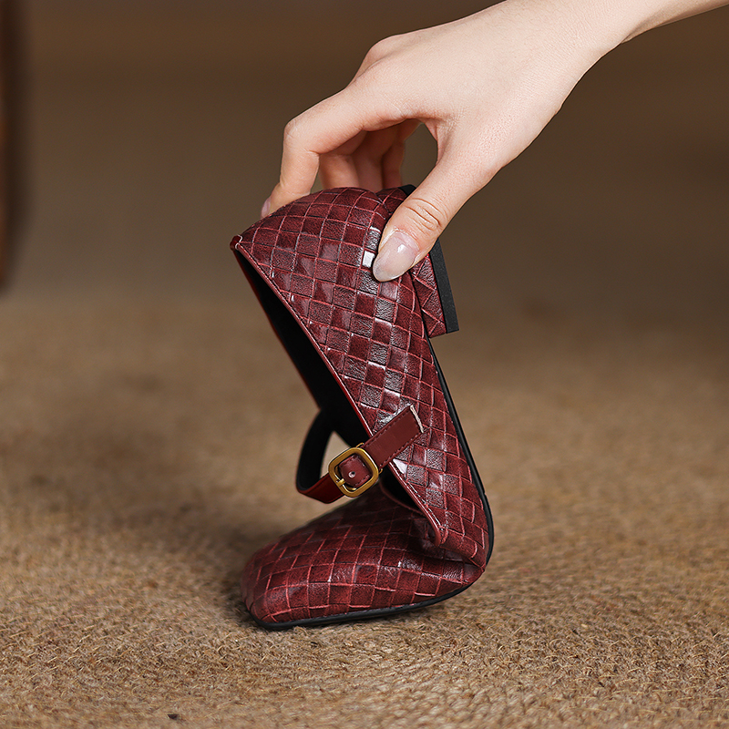 Woven Flat Bottom Mary Jane Wo - Men'S Fashion Shoes บทวิจารณ์และราคา