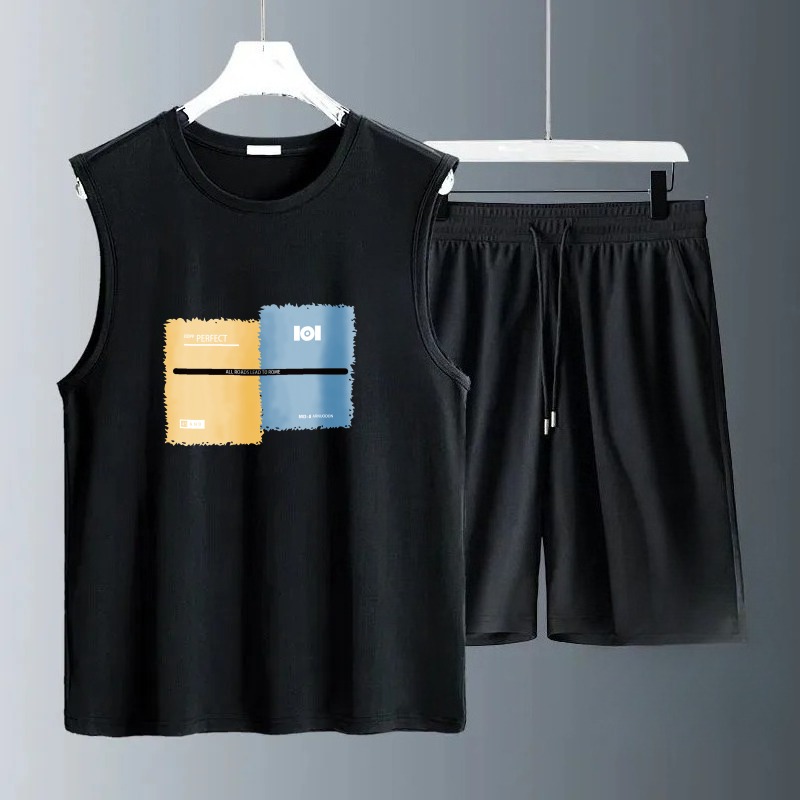 2026 Summer Tank top Set Casua - Track Suit Men บทวิจารณ์และราคา