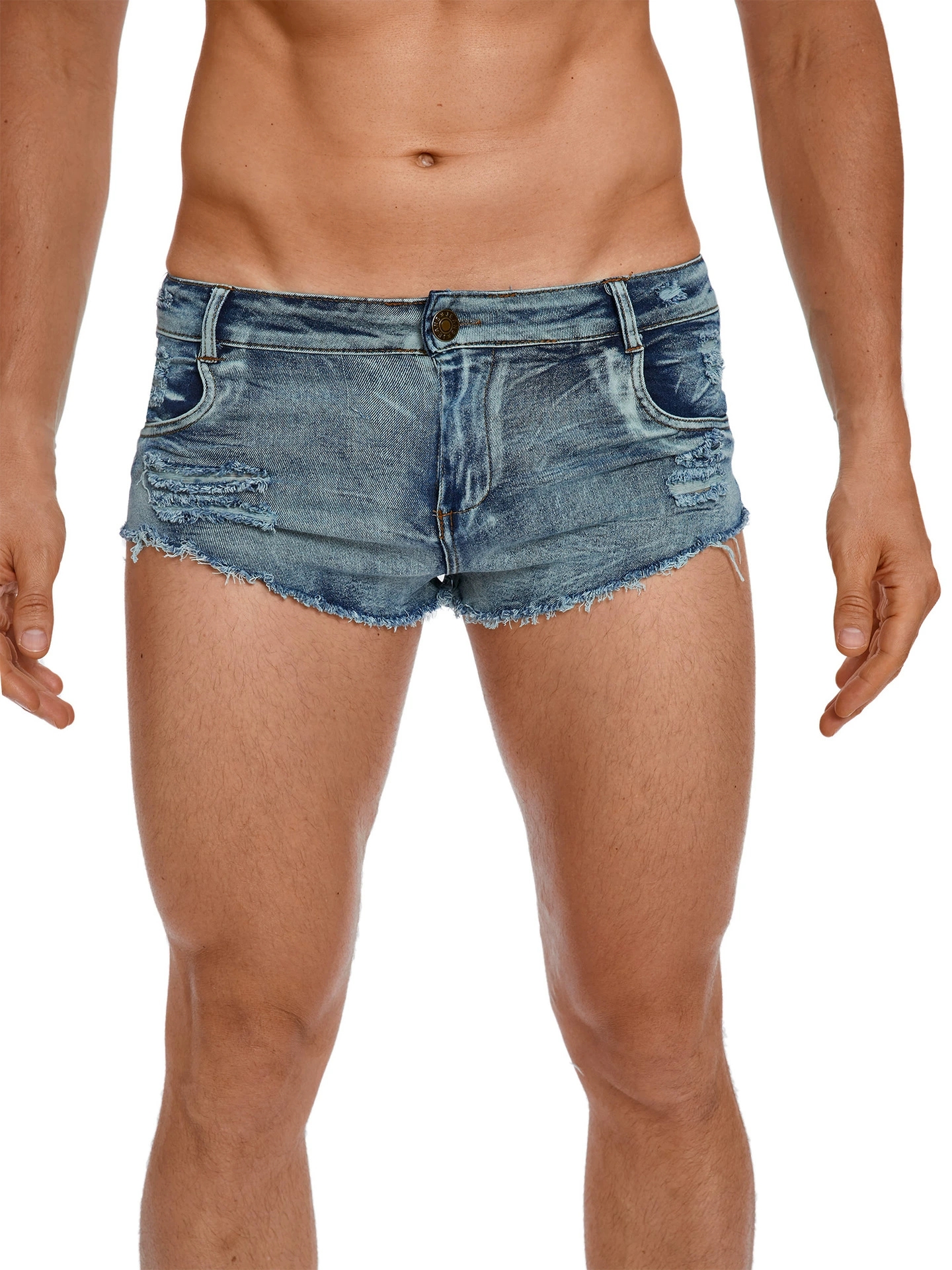 Men's Tight Low Waist Jeans Sh - Men'S Fashion Jeans บทวิจารณ์และราคา
