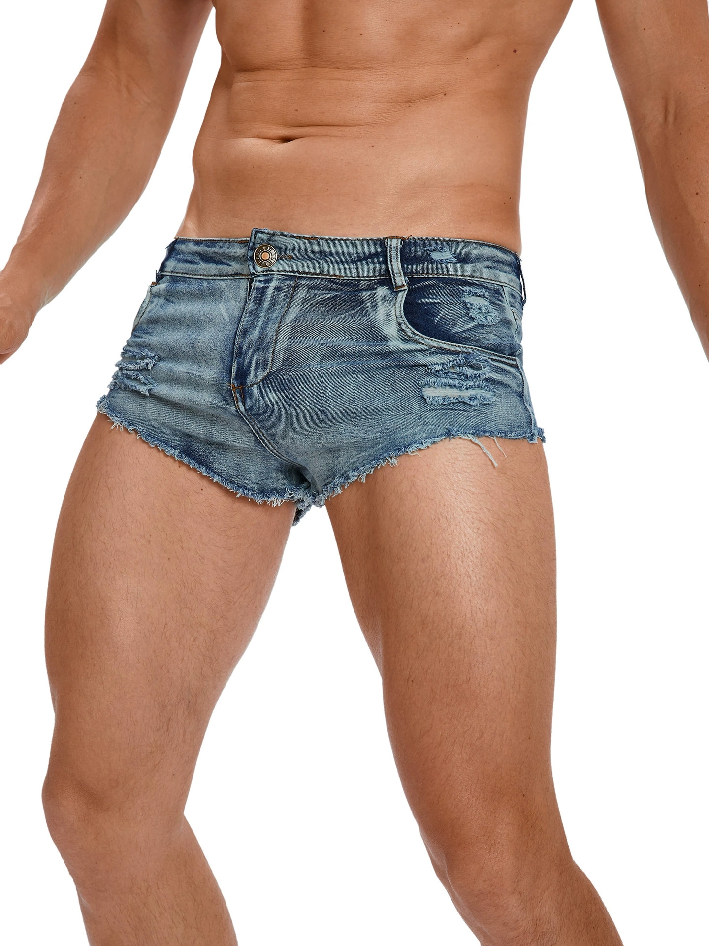 Men's Tight Low Waist Jeans Sh - Men'S Fashion Jeans บทวิจารณ์และราคา
