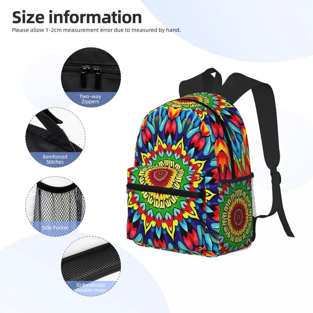 Vibrant Trippy Mandala 1960s P - Men'S Fashion 1960S บทวิจารณ์และราคา