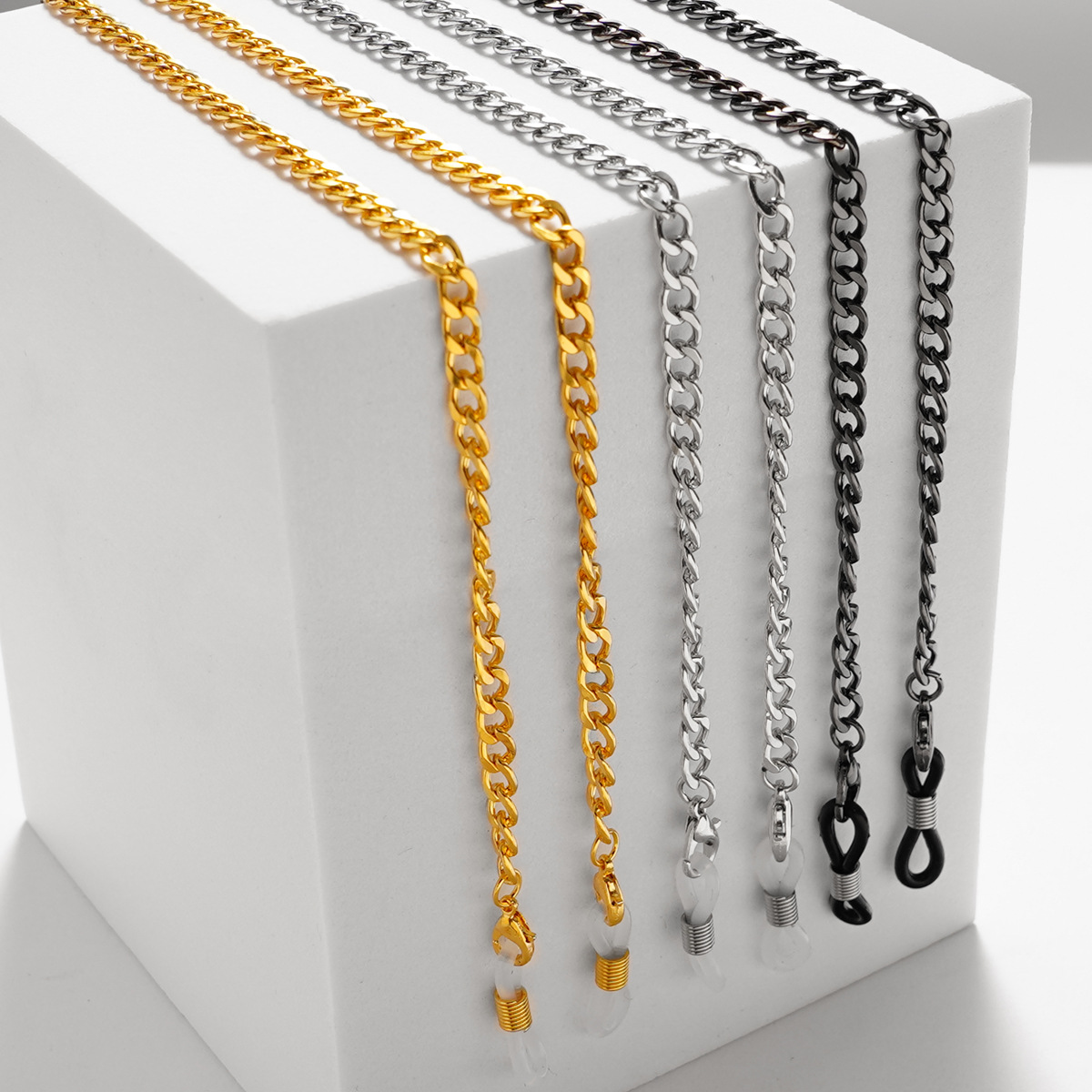 Simple Link Chain for Glasses  - Men'S Fashion Gold Chain บทวิจารณ์และราคา