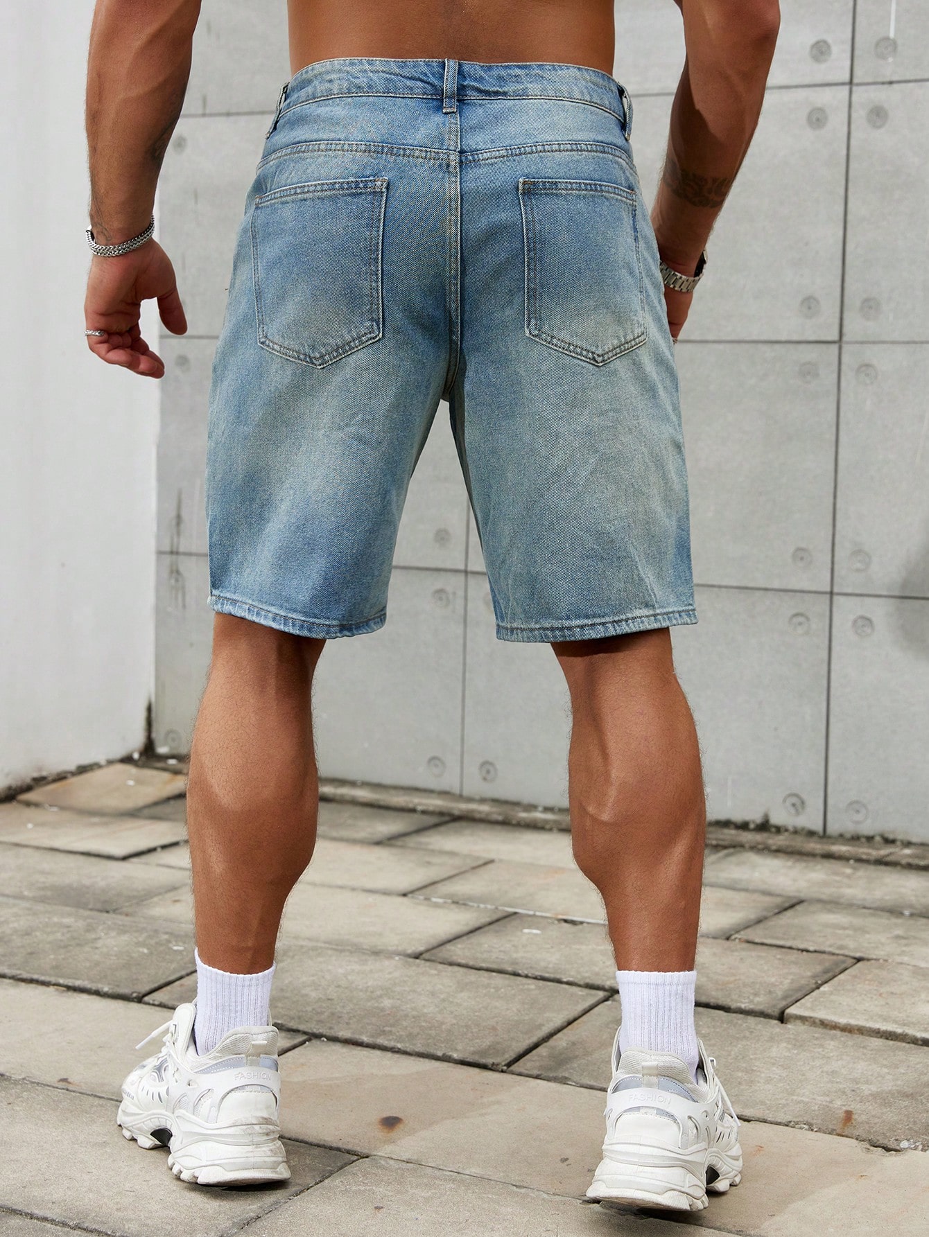 New Fashion Mens Ripped Short  - Men'S Fashion Jeans บทวิจารณ์และราคา