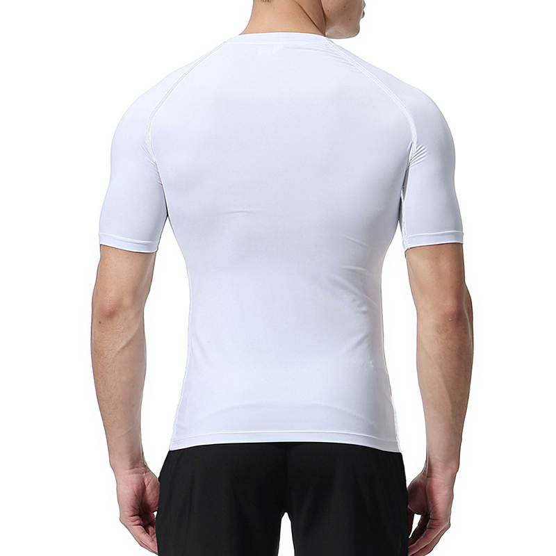 Flag Print Short Sleeve Compre - Compression Shirt Workout บทวิจารณ์และราคา