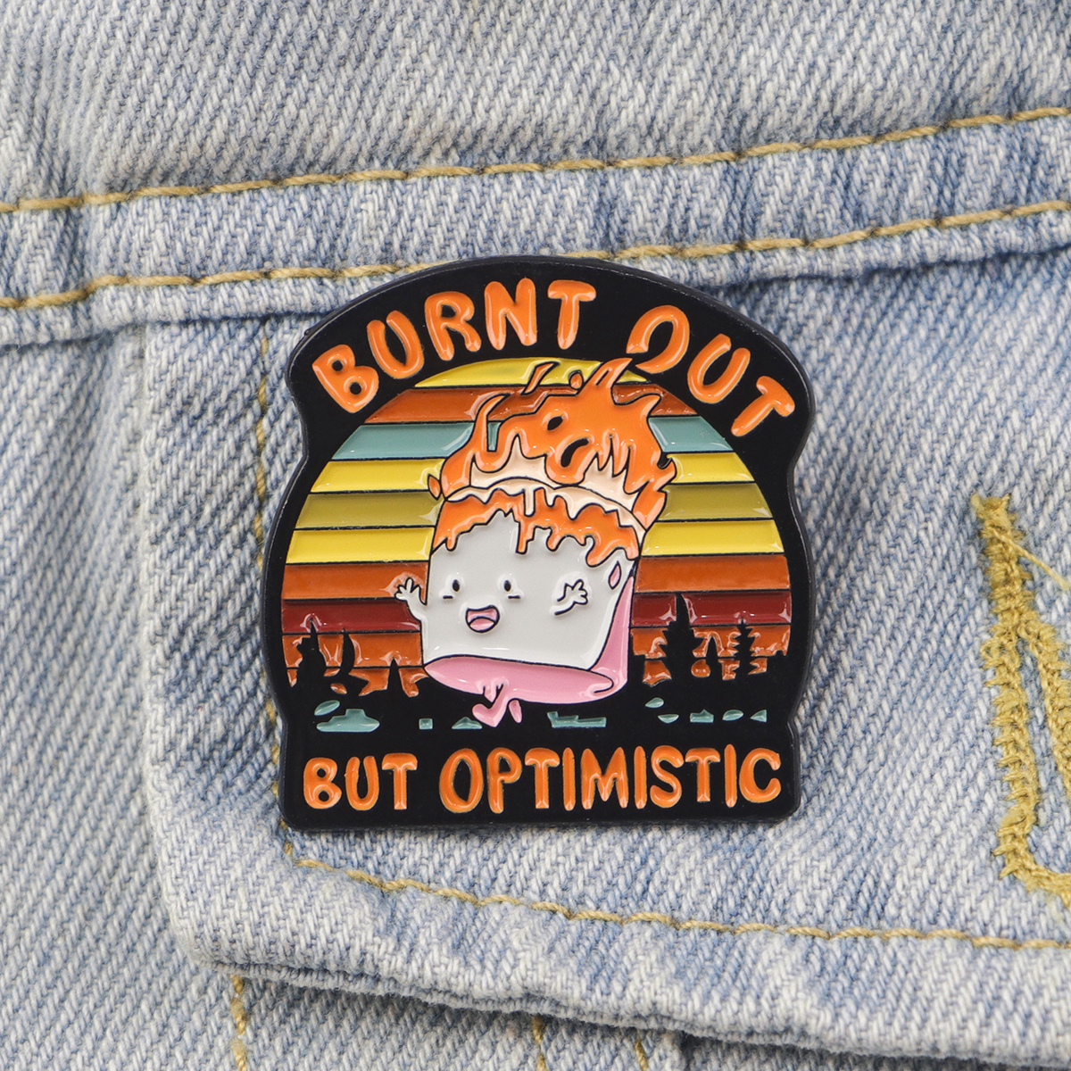 Fire Badges Enamel Pin Brooche - Men'S Fashion Accessories บทวิจารณ์และราคา