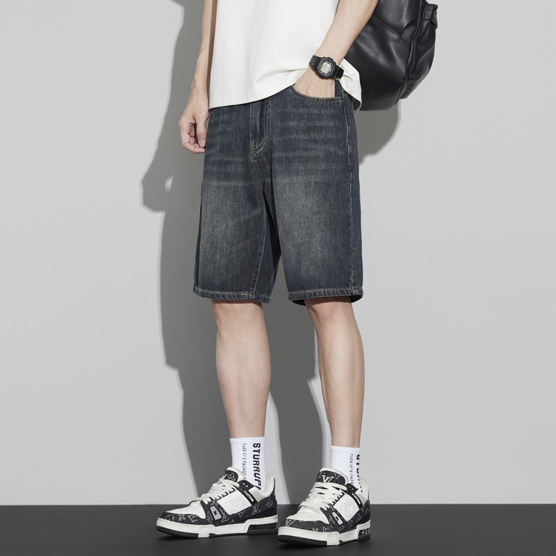 Men's Vintage Denim Shorts Sum - Men'S Fashion Jeans บทวิจารณ์และราคา