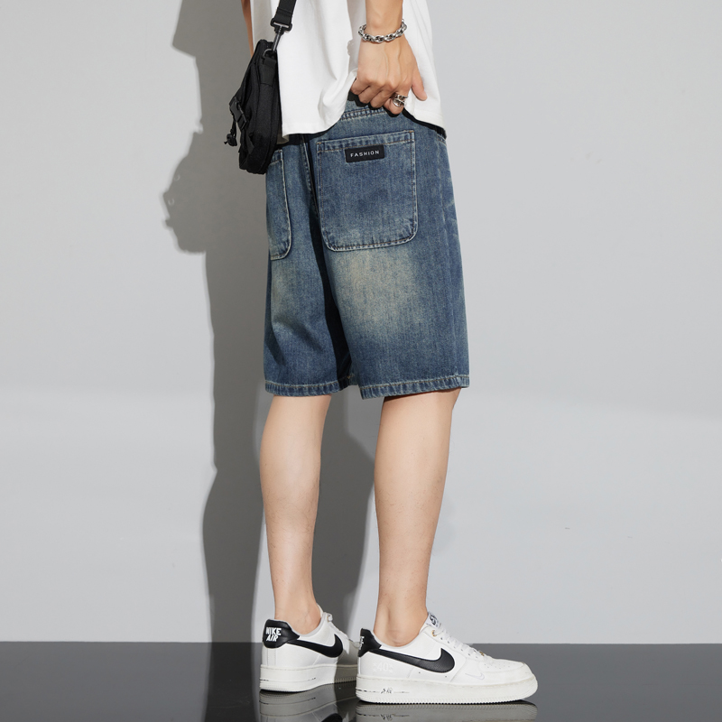 Men's Vintage Denim Shorts Sum - Men'S Fashion Jeans บทวิจารณ์และราคา