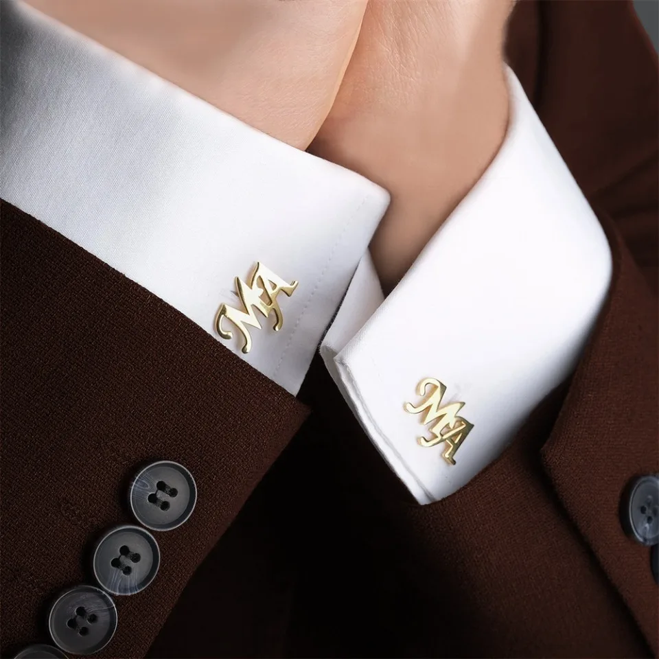 Customized Initial Letter Cuff - Men'S Fashion Gold Chain บทวิจารณ์และราคา