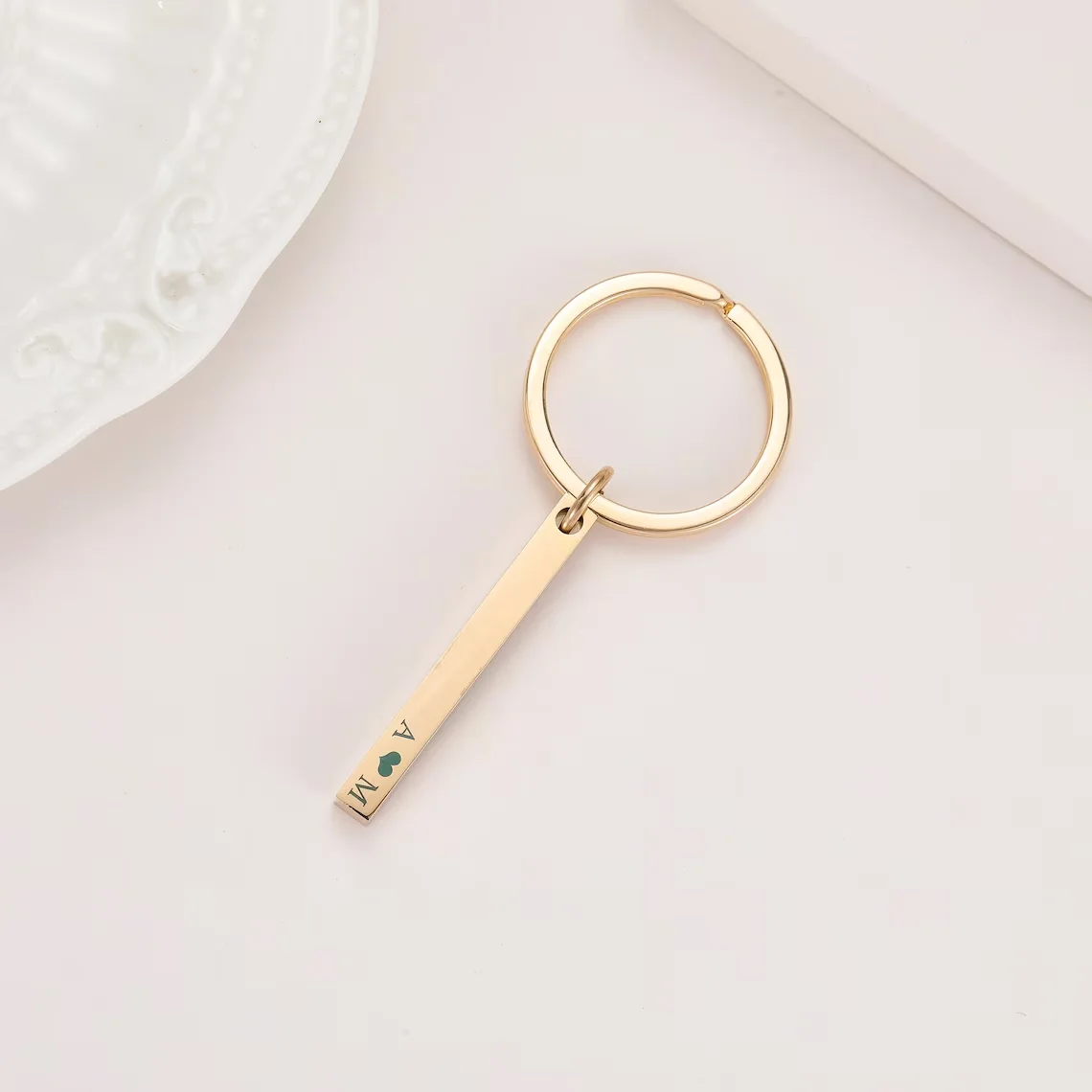 Personalized Engraved Bar Keyc - Men'S Fashion Gold Chain บทวิจารณ์และราคา