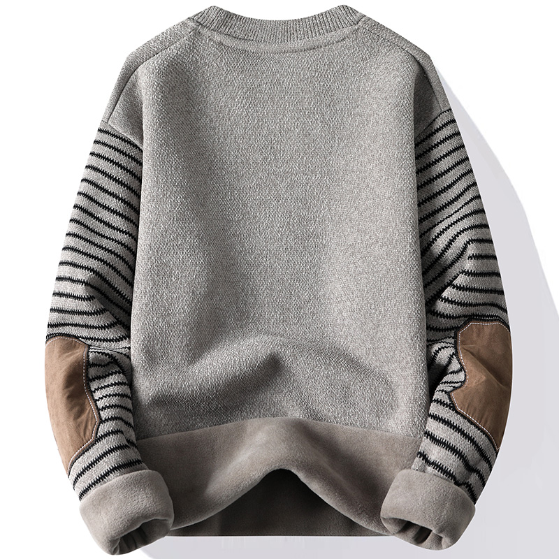 Men's Sweater Patckwork Round  - Mens Fashion Mullet บทวิจารณ์และราคา
